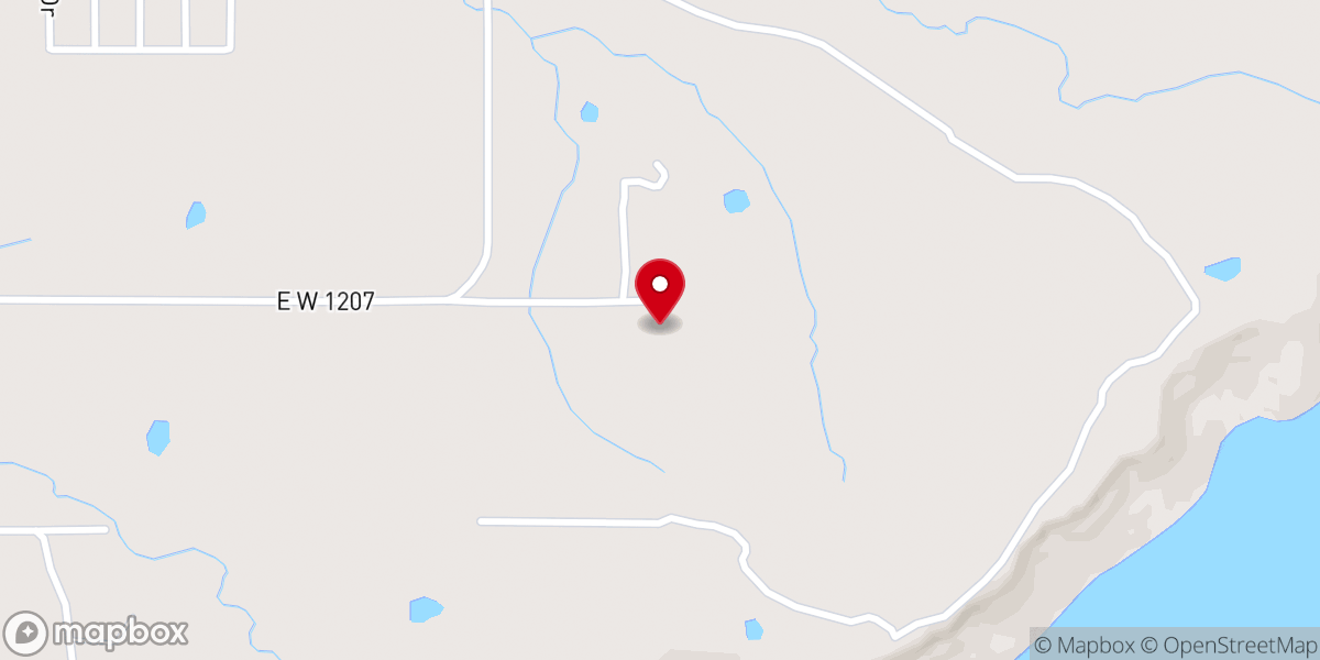 Map showing location of Okfuskee Church