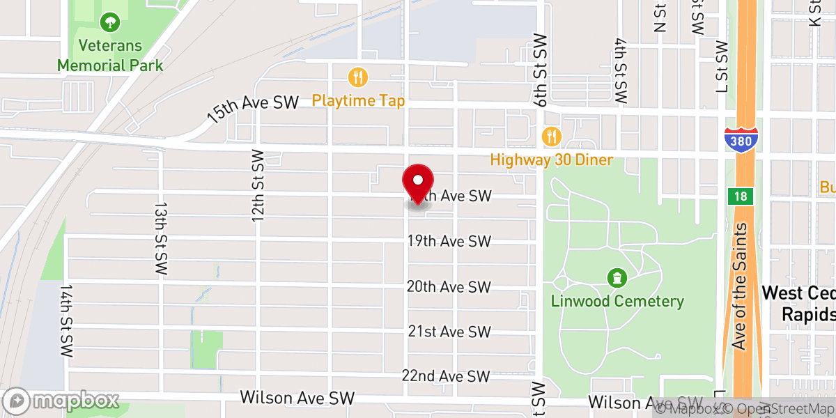 Map showing location of Sharon United Methodist Church