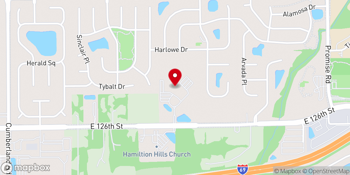 Map showing location of Christ the Savior Lutheran Church