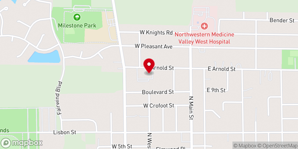 Map showing location of Saint Paul the Apostle Catholic Church, Sandwich