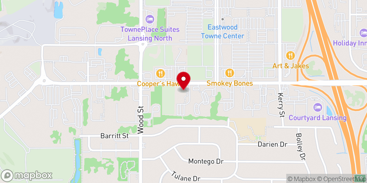 Map showing location of Sycamore Creek Church Eastwood