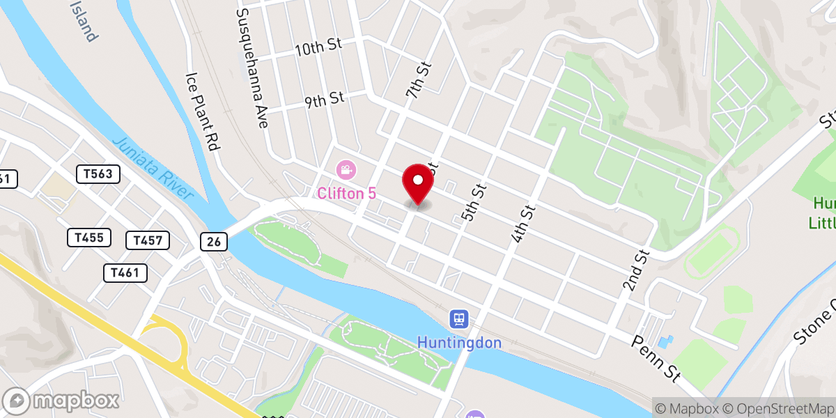 Map showing location of Most Holy Trinity Catholic Church