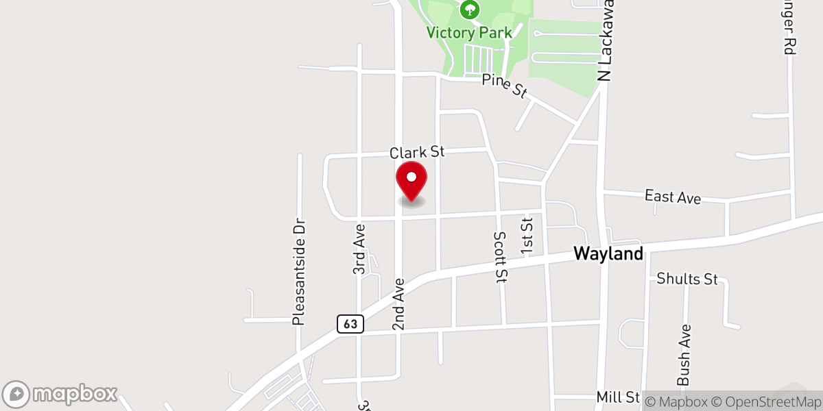 Map showing location of Holy Family Catholic Community