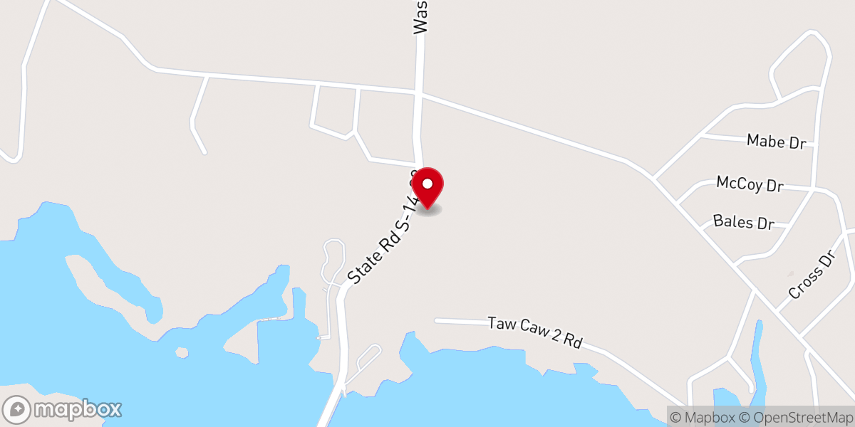 Map showing location of Briggs Chapel