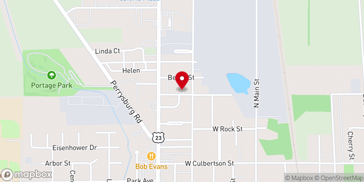 Map showing location of Trinity United Brethern Church