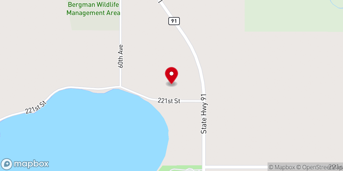 Map showing location of Sillerud Lutheran Church ELCA