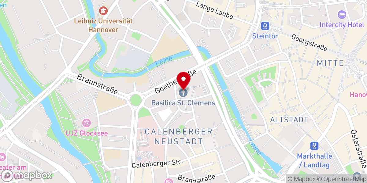 Map showing location of Propsteikirche Basilika St. Clemens
