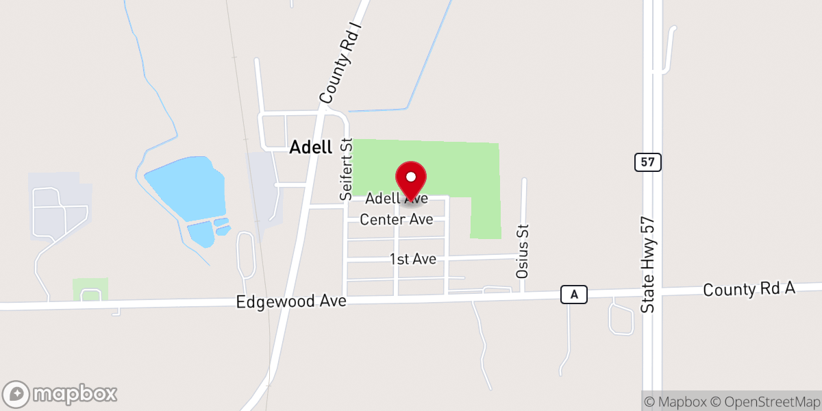 Map showing location of Emmanuel Lutheran Church