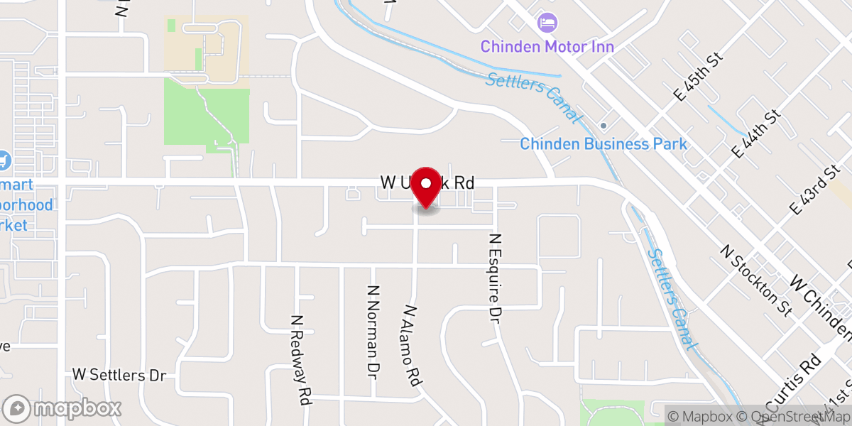 Map showing location of Boise Korean Baptist Church