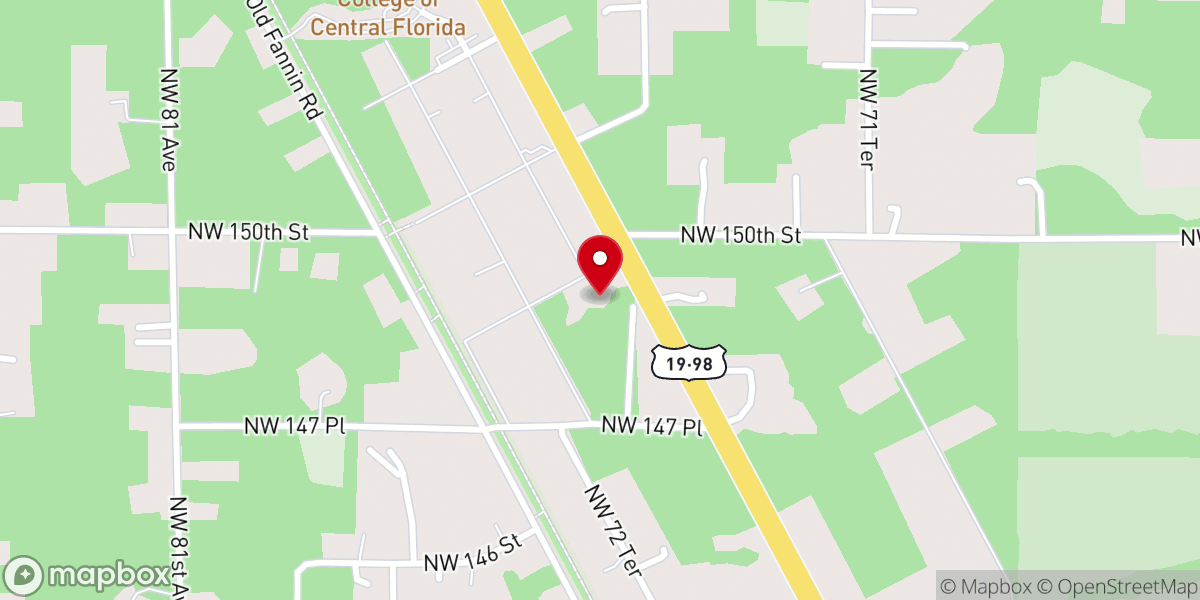 Map showing location of St Alban's Episcopal Church
