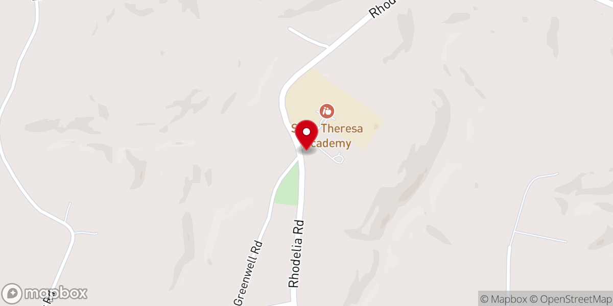 Map showing location of St Theresa of Avila