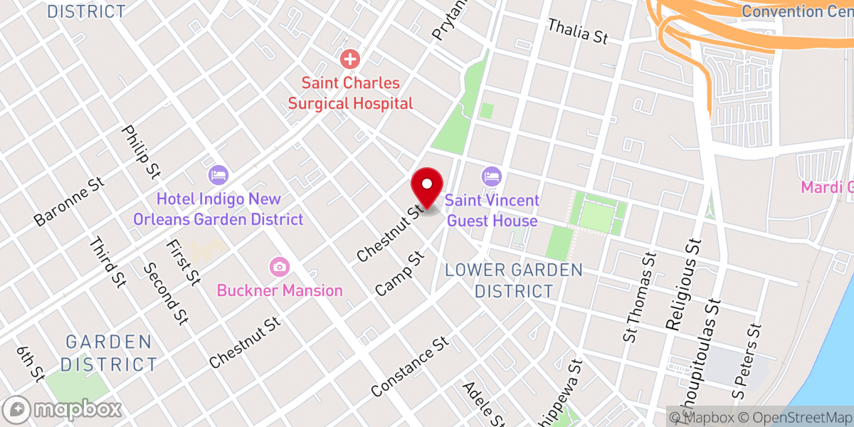 Map showing location of Felicity Street Methodist Church
