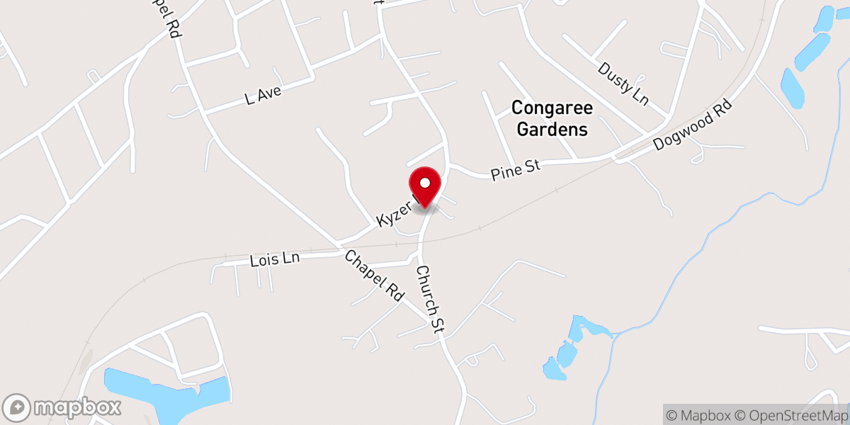 Map showing location of Iglesia Pentecostal Jesucristo es el Camino