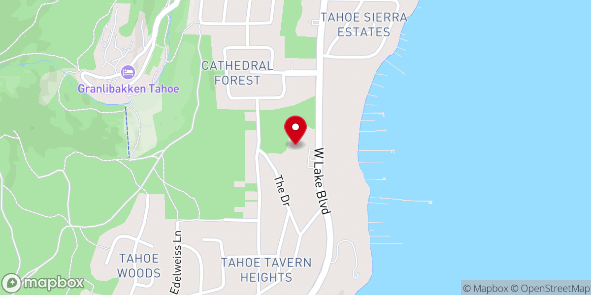Map showing location of Anchor Point Lodge