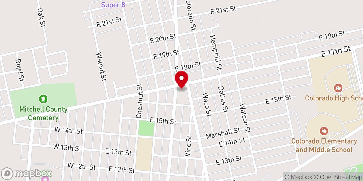 Map showing location of New Life Bible Ministries