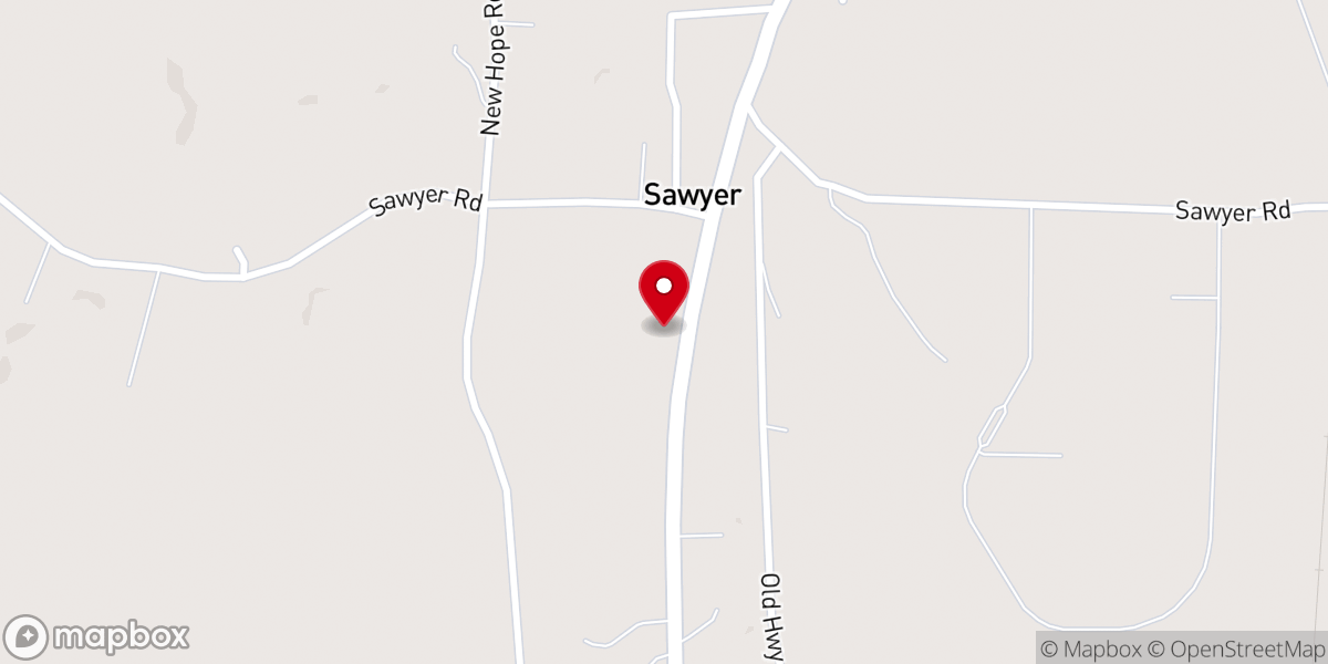 Map showing location of Northside Church
