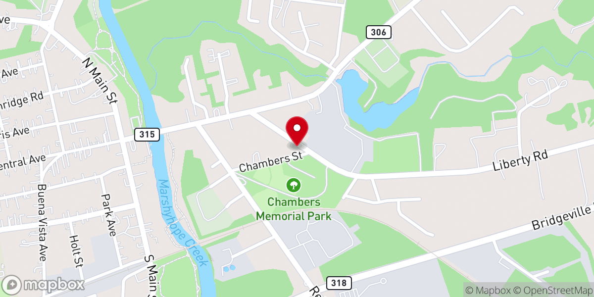 Map showing location of Apostolic Pentecostal Church