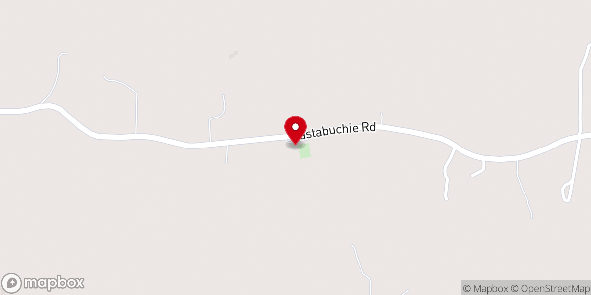 Map showing location of New Zion Hill Baptist Church