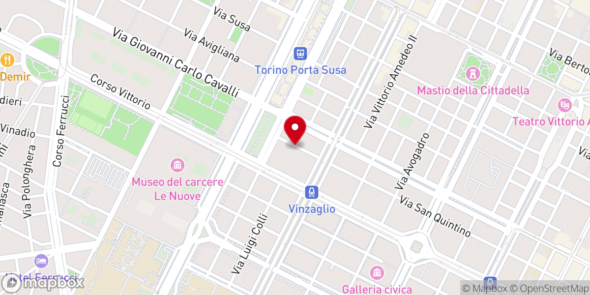 Map showing location of Frati Minori Piemonte Onlus