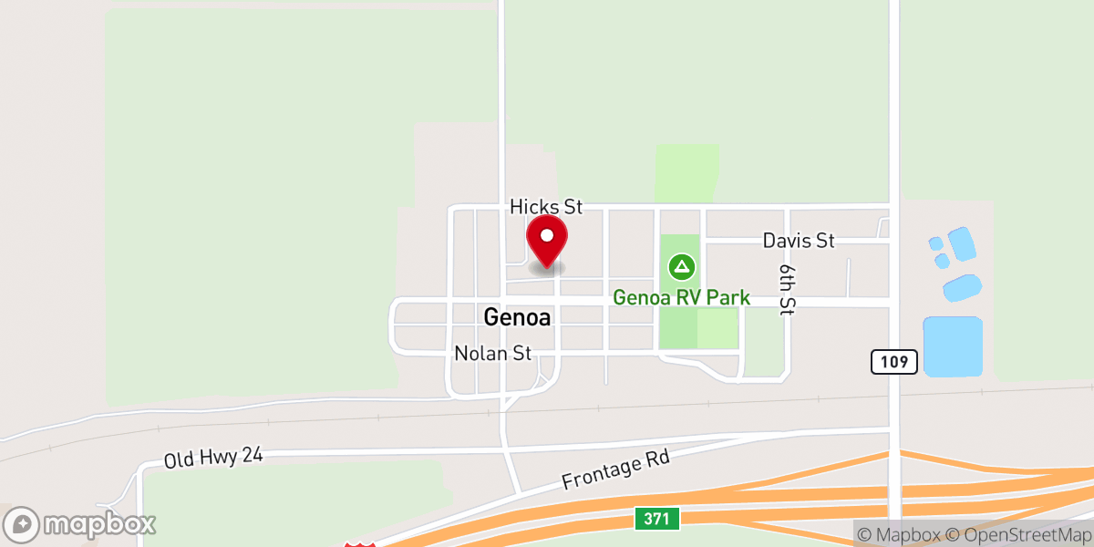 Map showing location of Christ Lutheran Church