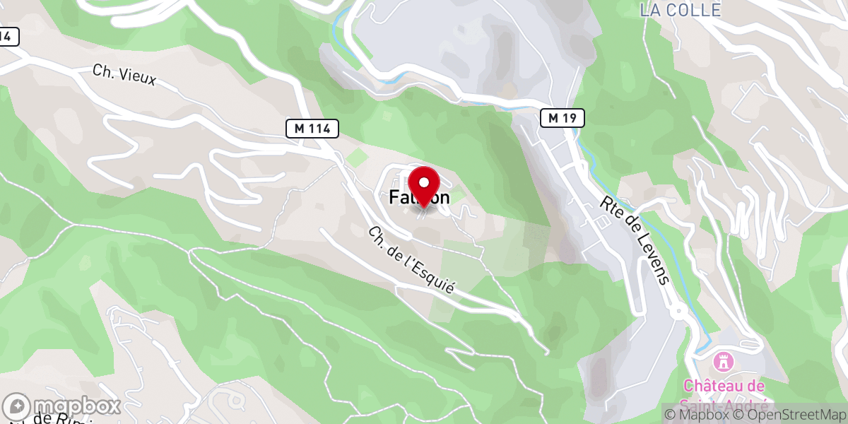 Map showing location of Chapelle Sainte-Croix des Pénitents blancs