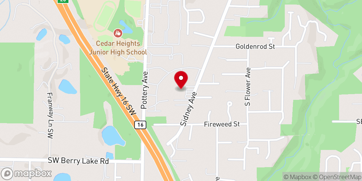 Map showing location of First Baptist Church