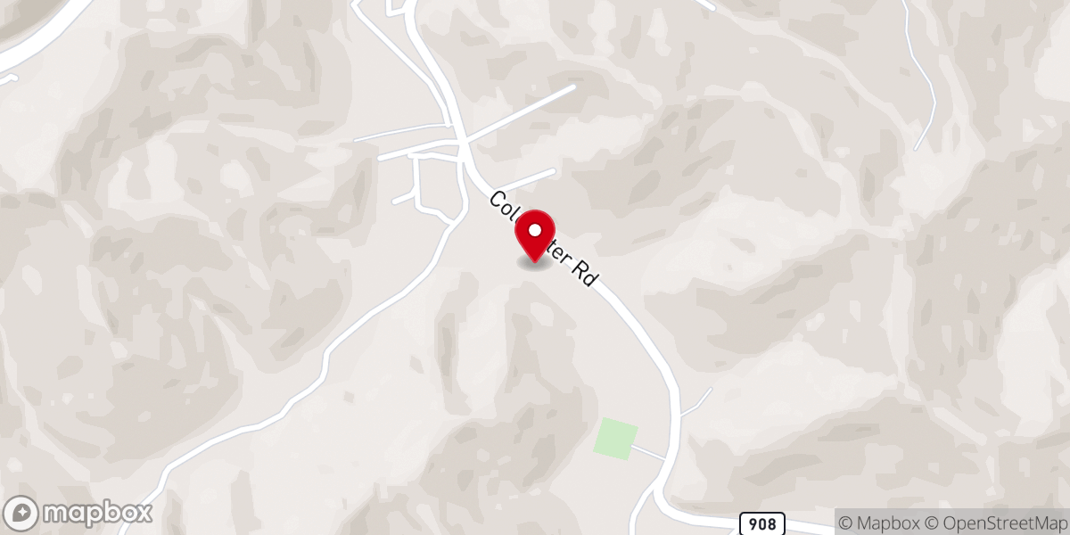 Map showing location of Inez Church of Christ