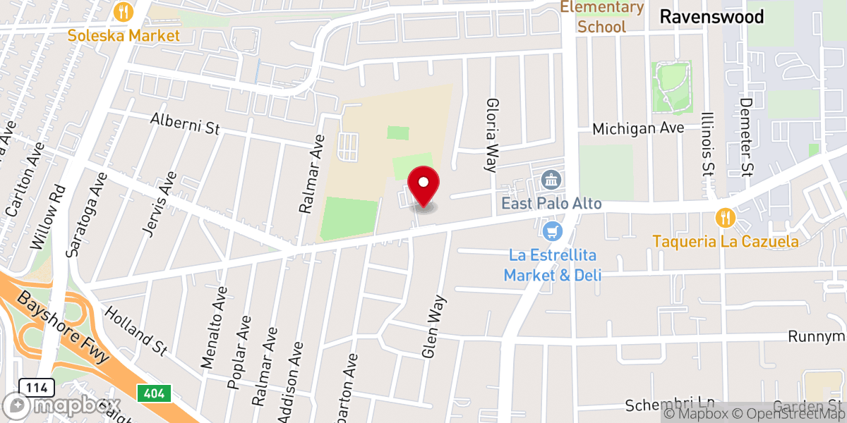 Map showing location of Saint Francis of Assisi Catholic Church