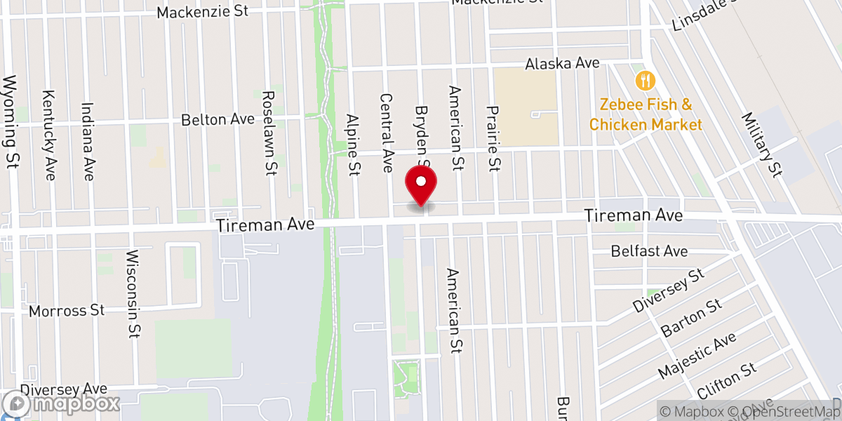 Map showing location of Central CME-Detroit