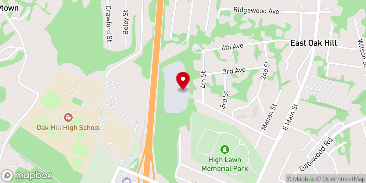 Map showing location of Solid Rock Worship Center