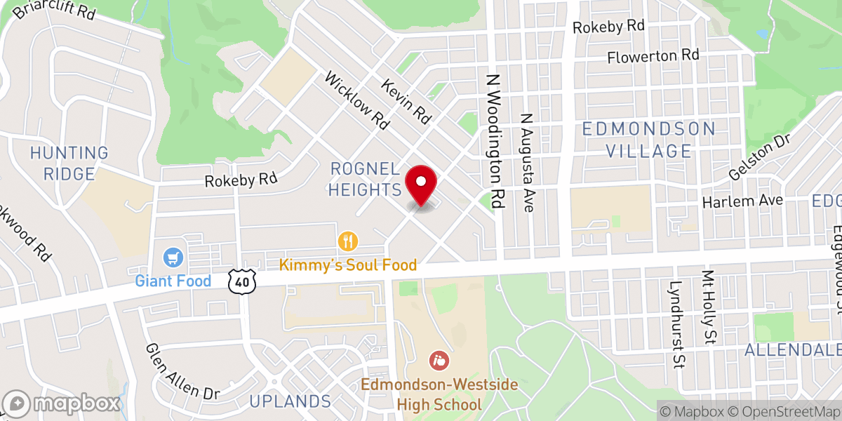 Map showing location of Christ Deliverance Church