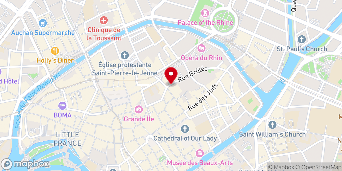 Map showing location of Centre Social Protestant