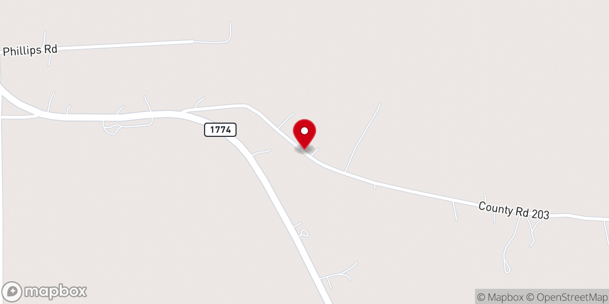 Map showing location of Truevine Gospel Ministry