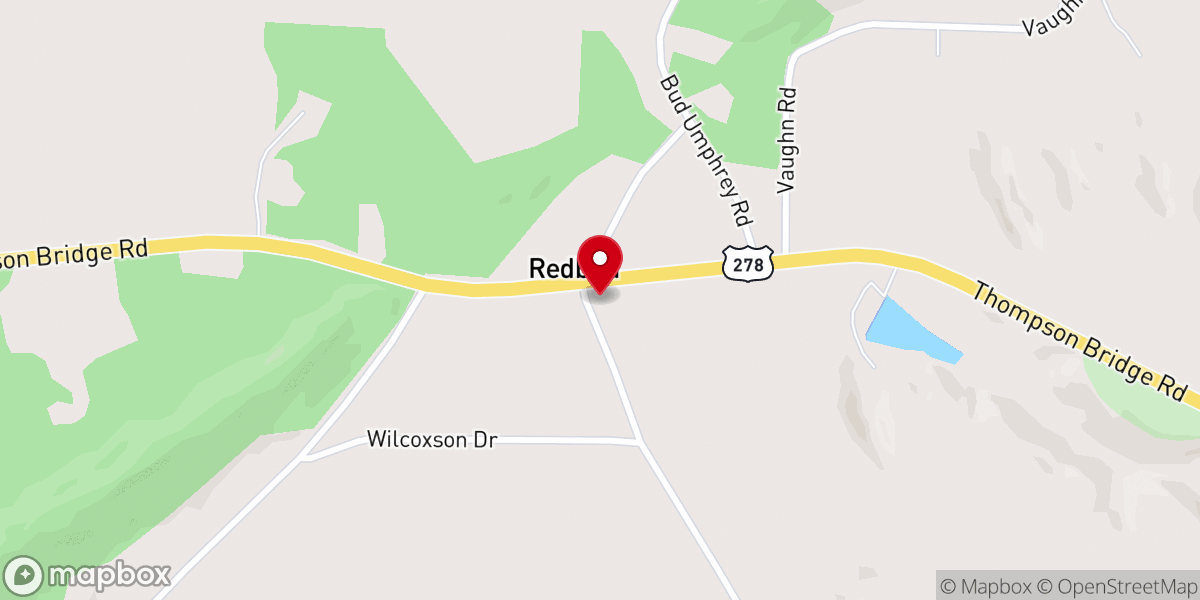Map showing location of Warrior River Missionary Baptist Church
