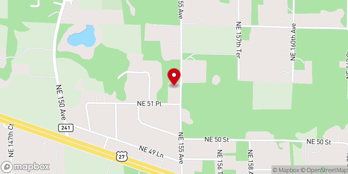 Map showing location of Mount Olive African Methodist Elpiscopal Church
