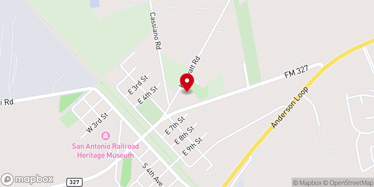 Map showing location of St. Anthony Catholic Church & Hall
