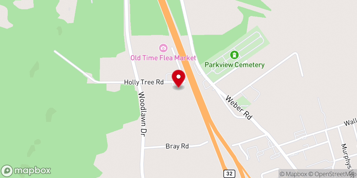 Map showing location of Solid Rock Family Church