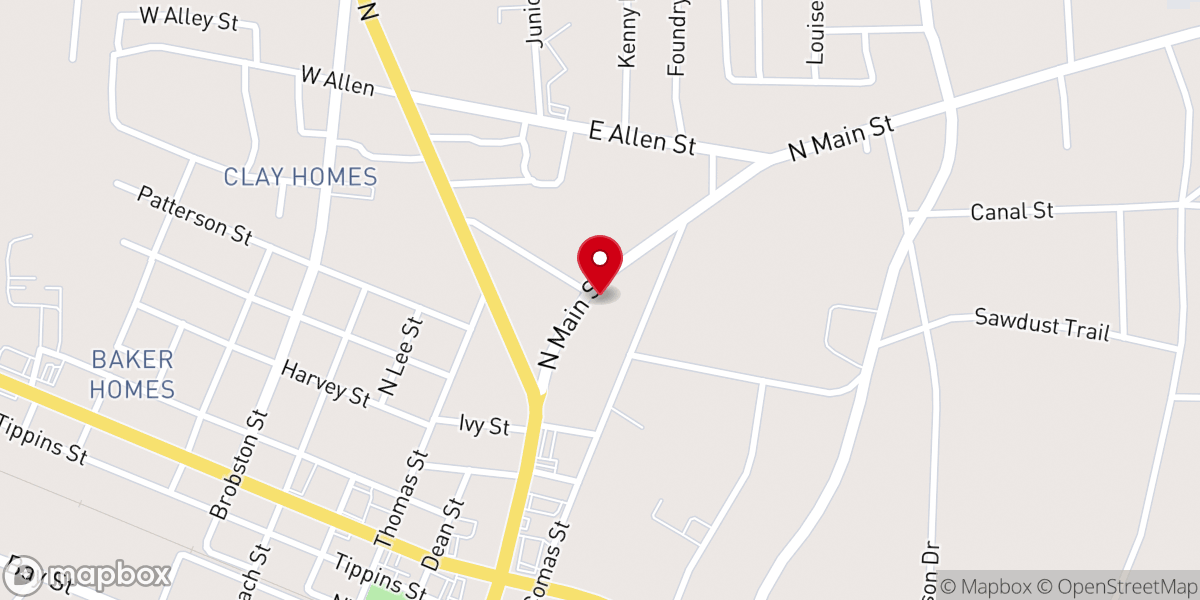 Map showing location of Saint James African Methodist Church