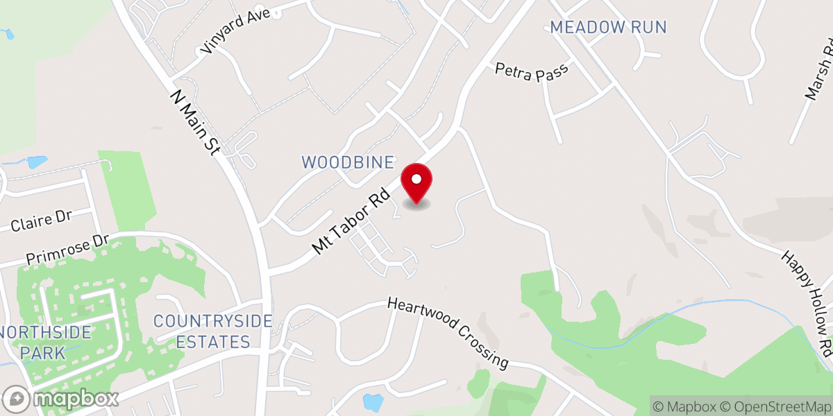 Map showing location of Blacksburg Friends Meeting