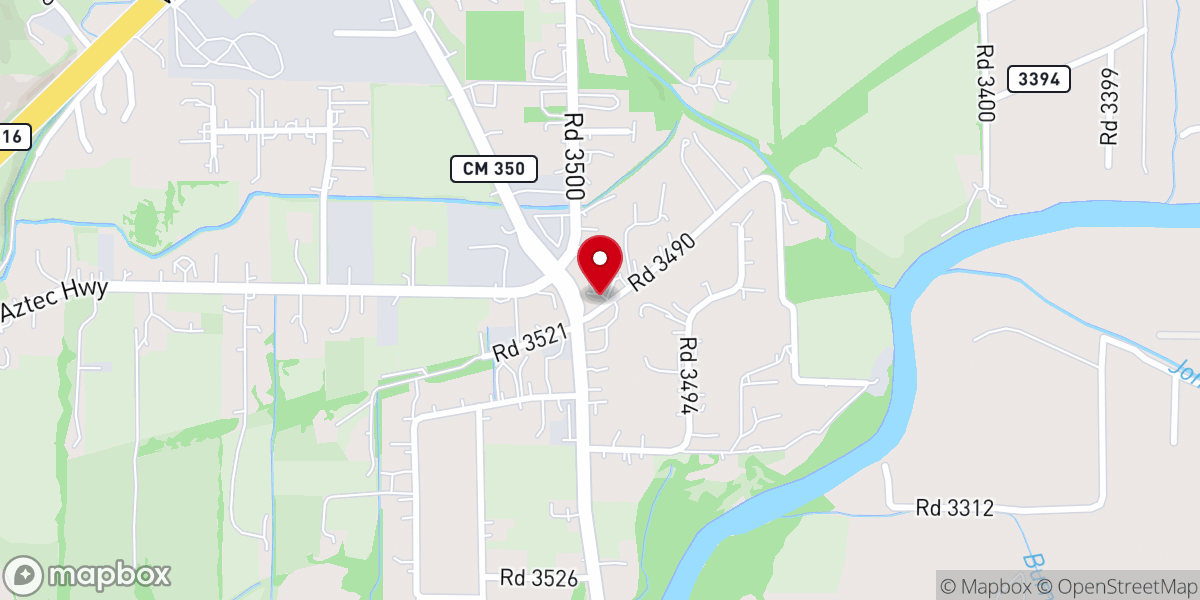 Map showing location of Flora Vista