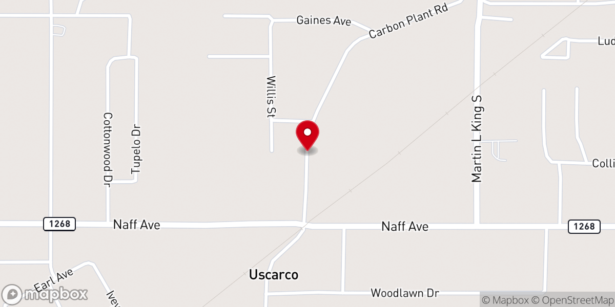 Map showing location of First Community Missionary