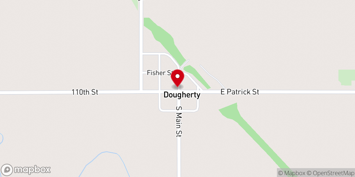 Map showing location of Sisters of the PBVM Dougherty