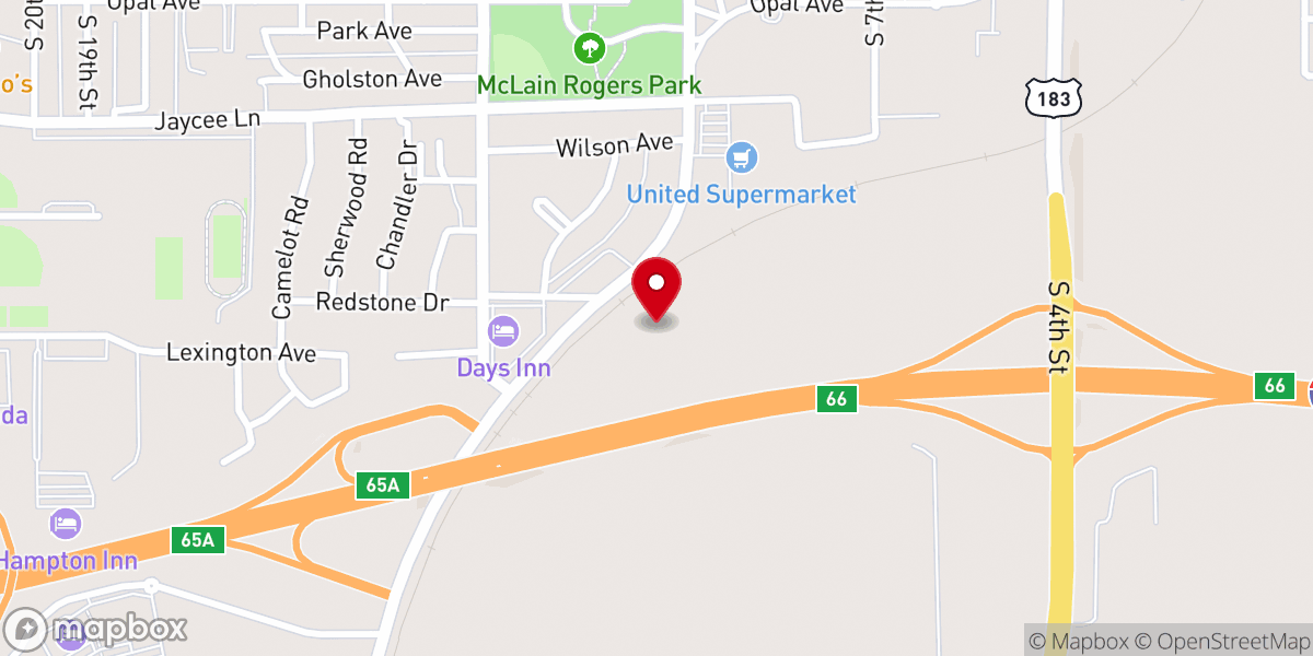 Map showing location of St. Mary Catholic Church
