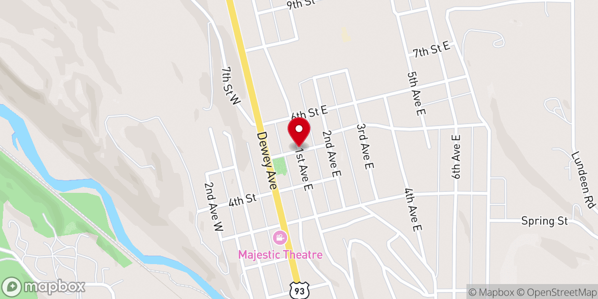 Map showing location of Eureka church of Christ