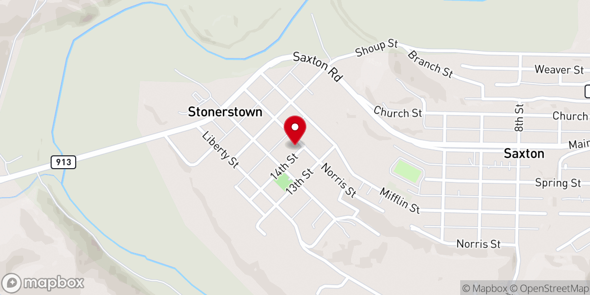 Map showing location of Stonerstown Church of the Brethren