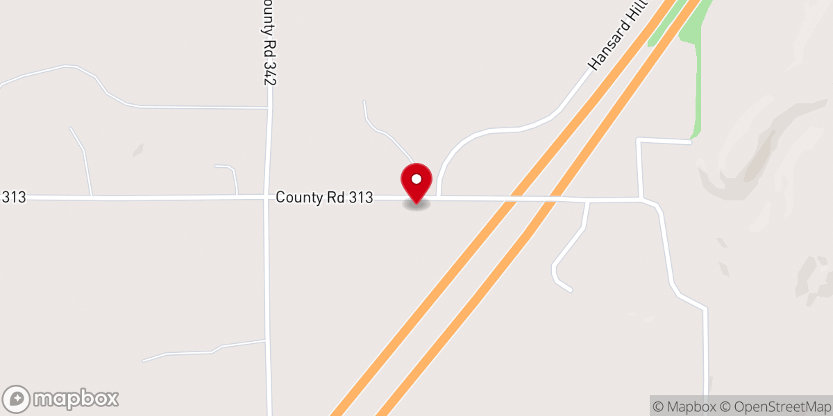 Map showing location of Bible Baptist Church