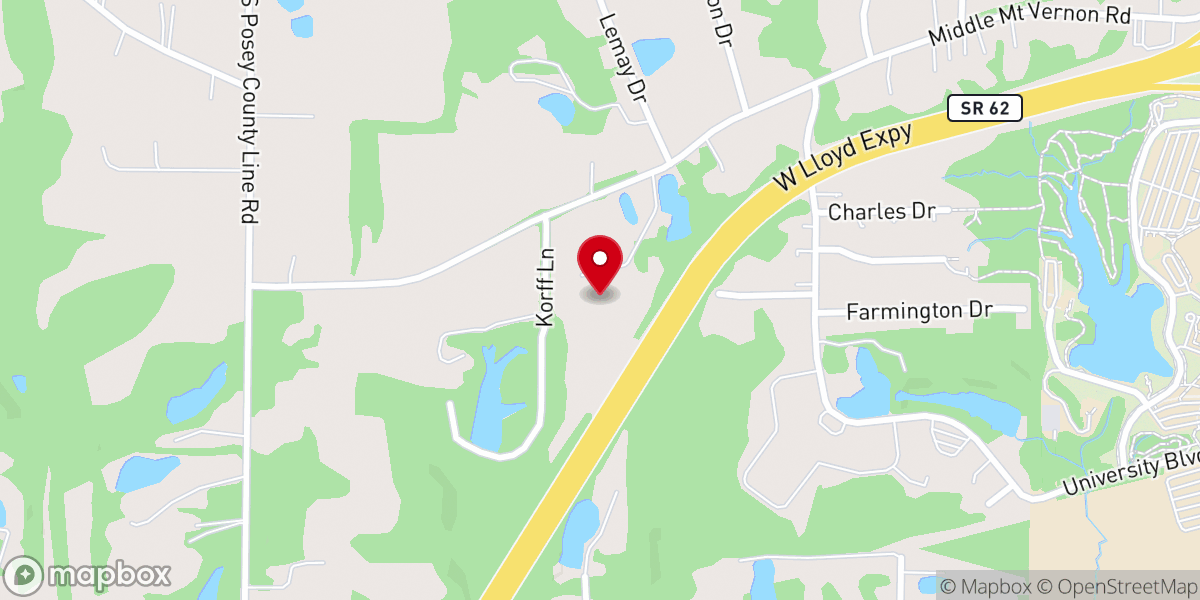 Map showing location of The Turning Pointe Church