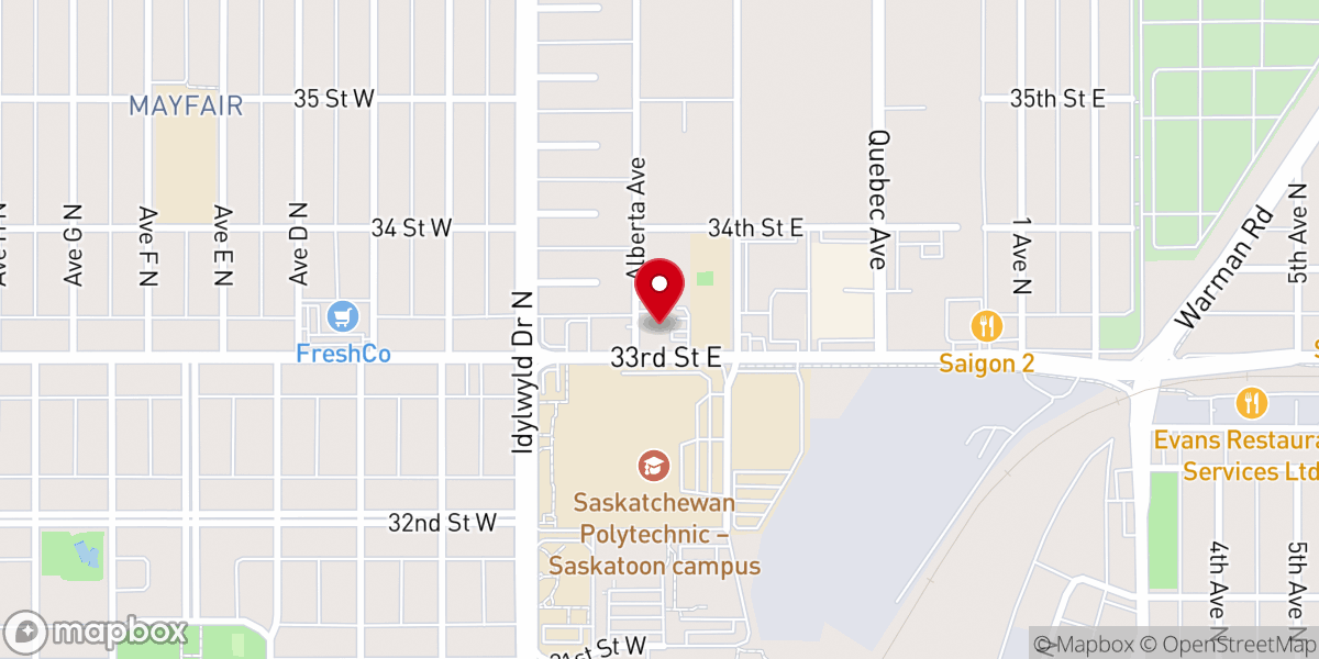 Map showing location of St. Michael's Catholic Church