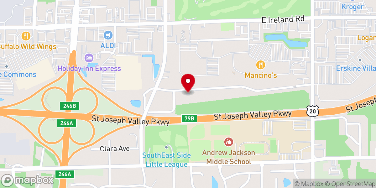 Map showing location of Community Cornerstone Fellowship of South Bend Inc