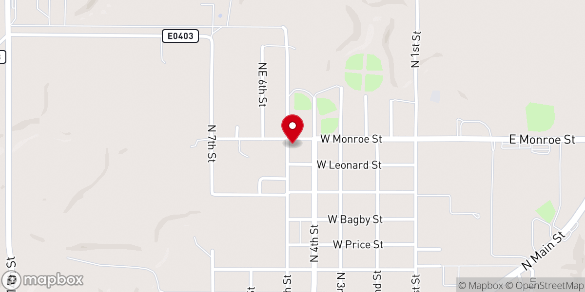 Map showing location of Souls Harbor Church